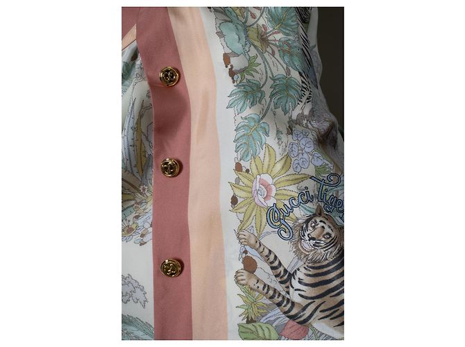 Gucci, top impreso con tigre de edición limitada Multicolor - vista 7