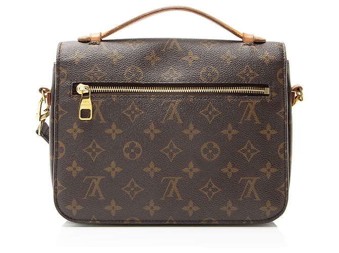 Borsa a spalla Pochette Metis in tela Monogram Louis Vuitton Marrone - vista 3