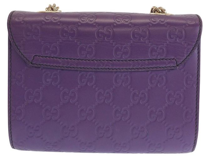 Gucci Leder Schultertasche Horsebit Emily Lila - Ansicht 2