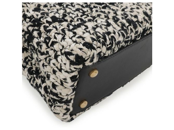 Borsa in pelle tweed Coco Handle di Chanel Nero - vista 3