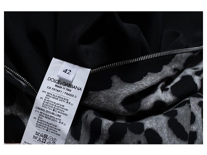 Vestido maxi de leopardo gris Dolce & Gabbana - vista 6