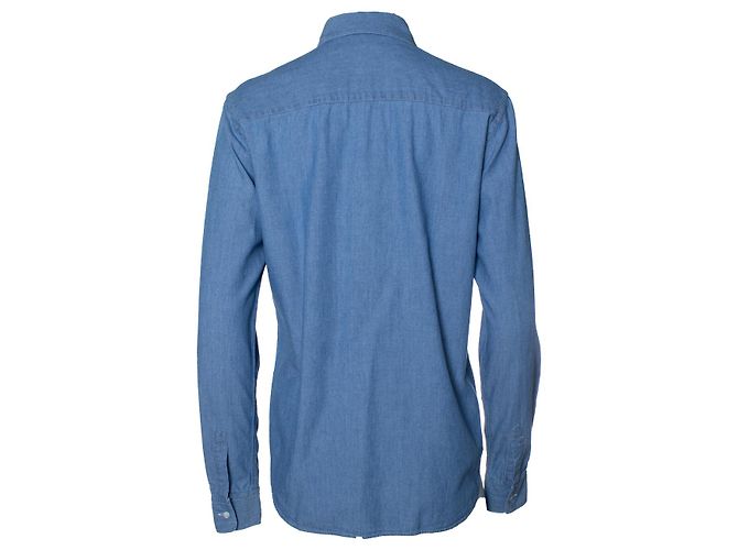 Camicia in denim blu Aspesi - vista 3