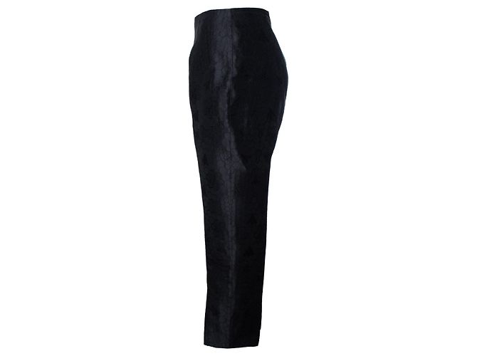 Alexander McQueen, cropped Hose Schwarz - Ansicht 2