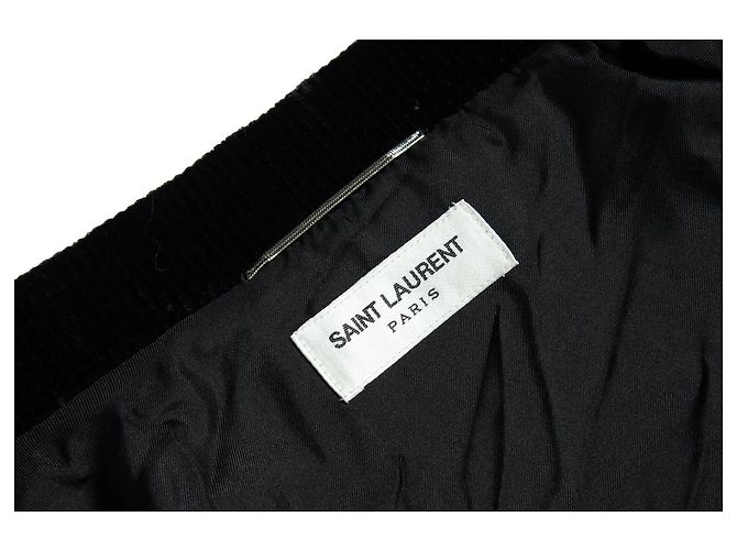 Saint Laurent, Bomber in velluto con strass Nero - vista 5