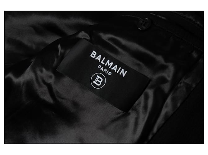 Giacca bomber nera e bianca Balmain Multicolore - vista 7