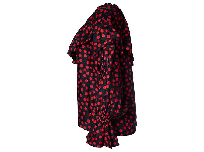 Blusa de lunares asimétrica Saint Laurent Multicolor - vista 2