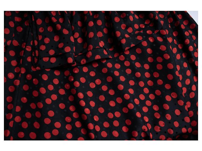 Blusa de lunares asimétrica Saint Laurent Multicolor - vista 6