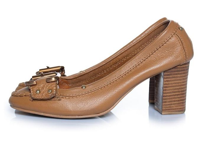 Chloé, brauner Leder-Loafer-Pump - Ansicht 2