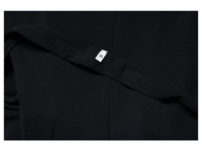 Hermès Schwarzes Maxikleid mit Gürtel von Hermes - Ansicht 7