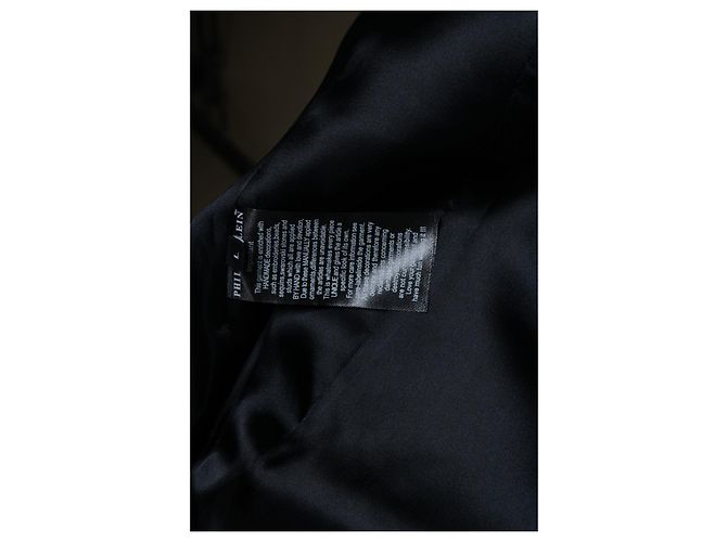 Chaqueta de biker de cuero negro con textura Philipp Plein - vista 6