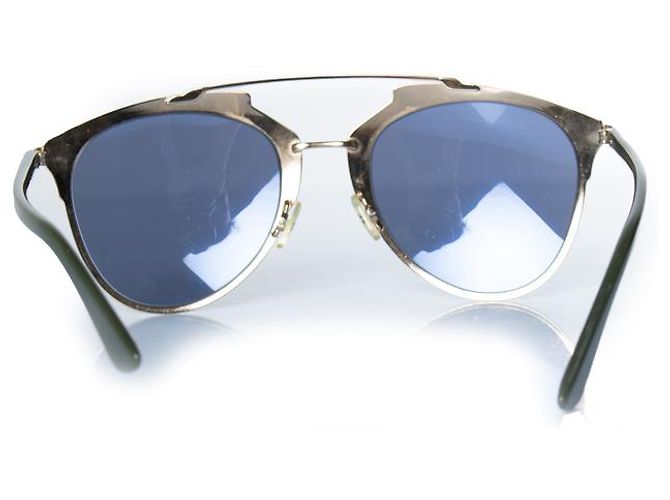 Christian Dior Occhiali da sole aviator riflettenti Dior in oro D'oro Metallico - vista 6