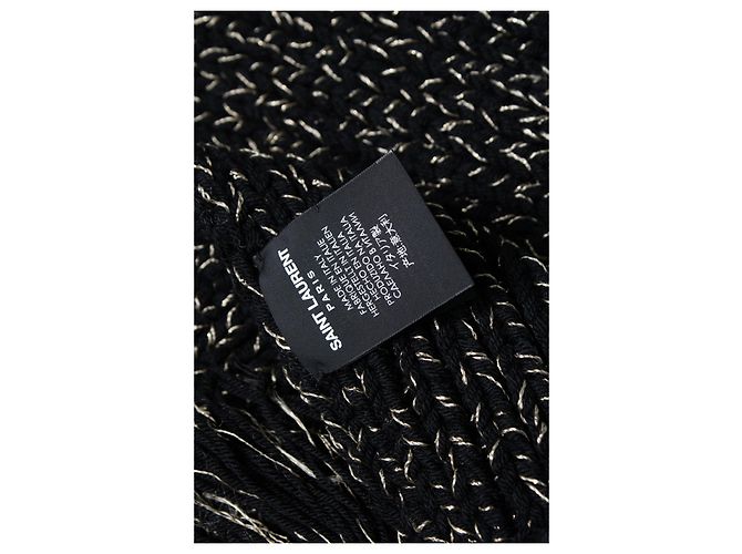 Saint Laurent, chunky knitted oversized scarf Multiple colors - view 2