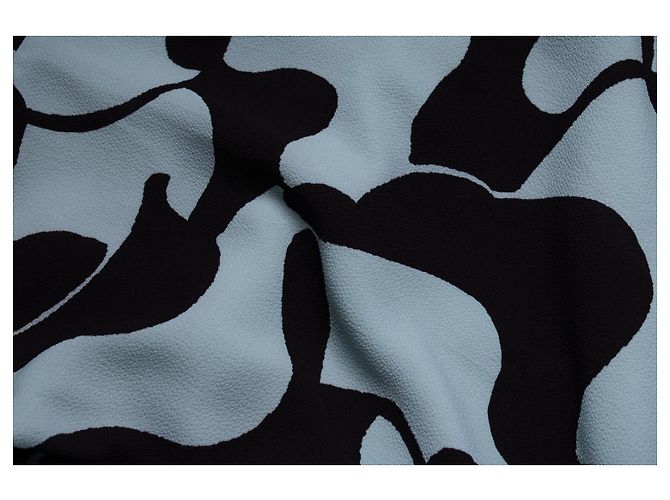 Abito maxi azzurro chiaro e marrone di Dries van Noten Multicolore - vista 5