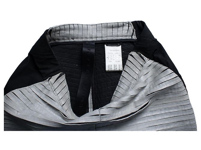 Autre Marque Gareth Pugh, leggings de couro e nylon Multicor - vista 5