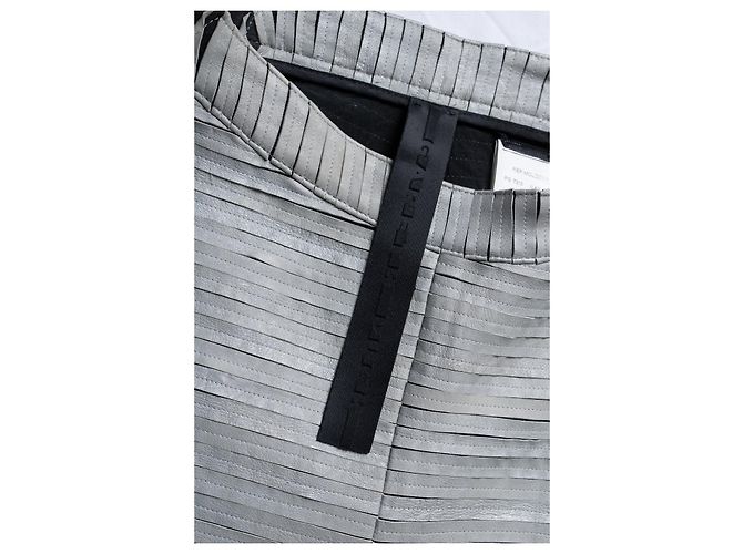 Autre Marque Gareth Pugh, leggings de couro e nylon Multicor - vista 7