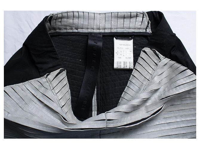 Autre Marque Gareth Pugh, leggings de couro e nylon Multicor - vista 8
