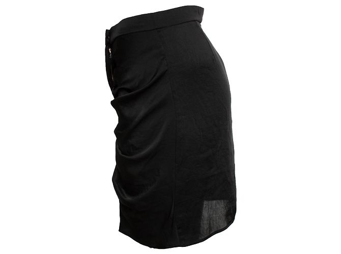 Isabel Marant Etoile Isabel Marant Étoile, falda drapeada en negro - vista 2