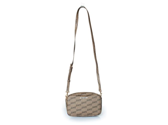 Camera Borsa a tracolla con monogramma BB di Balenciaga in beige Marrone - vista 2