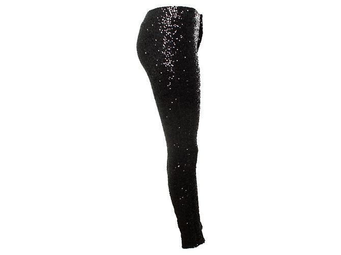 Isabel Marant, Paillettenhose in Schwarz - Ansicht 4