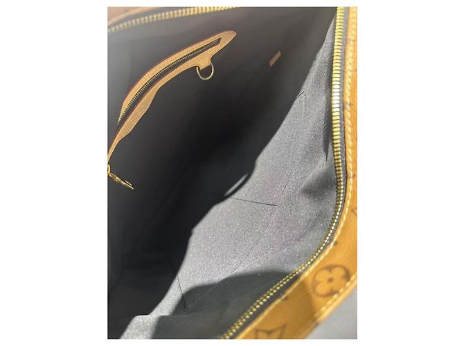 Louis Vuitton Borsa Tote Carry It in Pelle Marrone Graffiti - vista 6