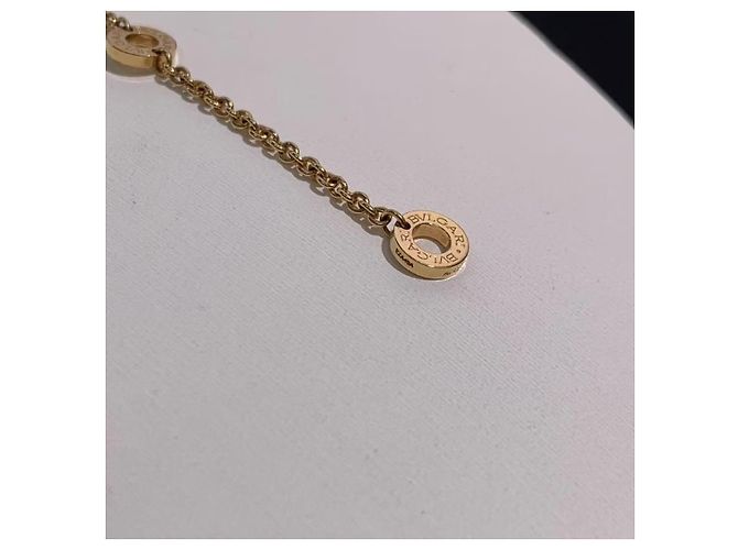 Collana Bulgari pendente rotondo madreperla nera e diamanti oro rosa D'oro - vista 7