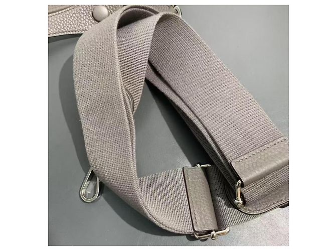 Hermès Evelyne 31 in pelle - Grigio - vista 6
