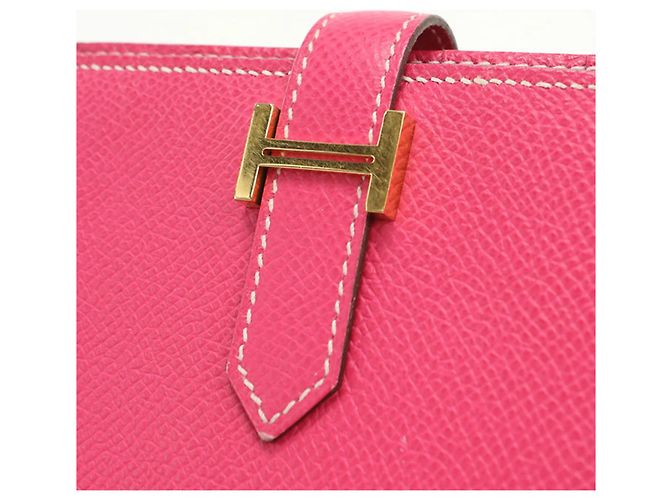 Hermès Langbörse mit Münzfach Pink - Ansicht 4