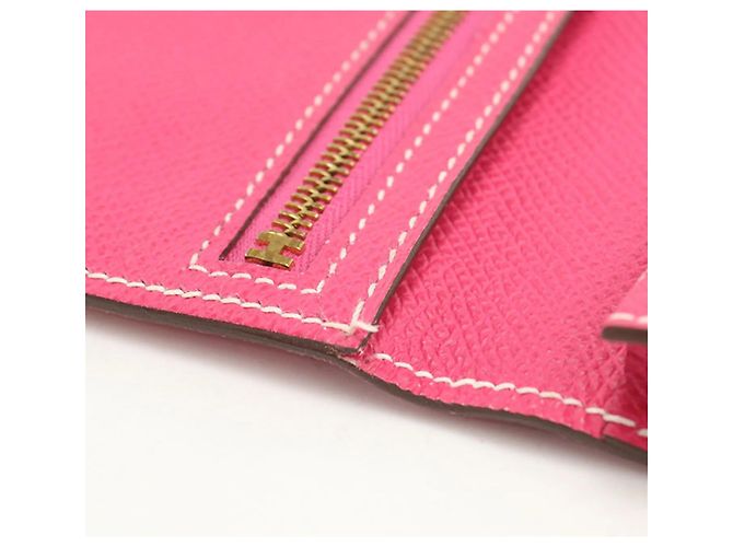 Hermès Langbörse mit Münzfach Pink - Ansicht 7