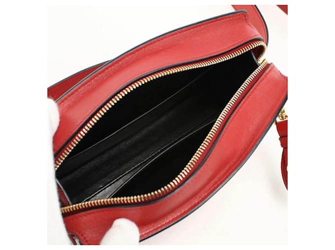 Saffiano Borsa a spalla in pelle rossa Prada Rosso - vista 3