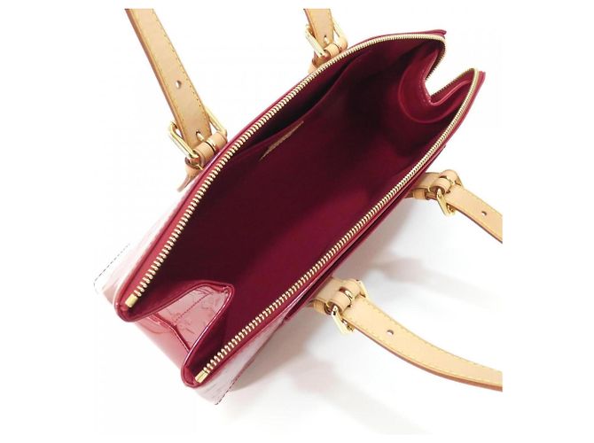 Borsa Louis Vuitton Vernis Rosewood Avenue Rosso - vista 10