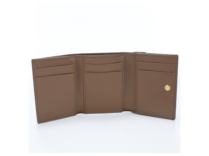 Fendi Tri-fold Wallet in Brown Leather - view 3