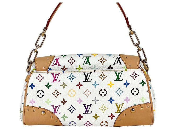 Borsa a Spalla Beverly MM di Louis Vuitton Bianco - vista 3