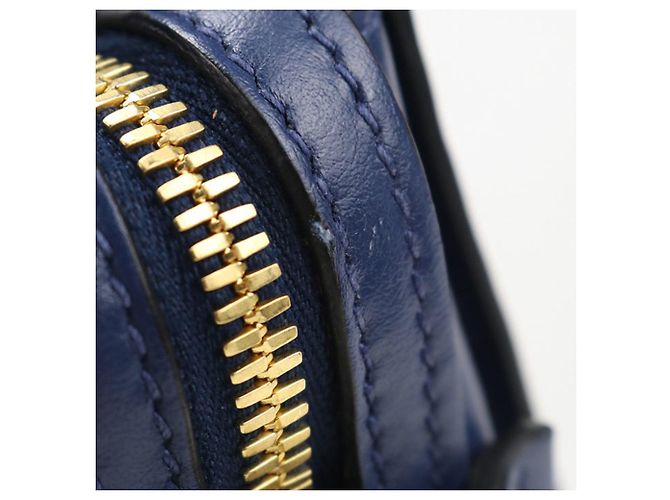 Borsa a tracolla in pelle Saffiano Prada Blu navy - vista 7