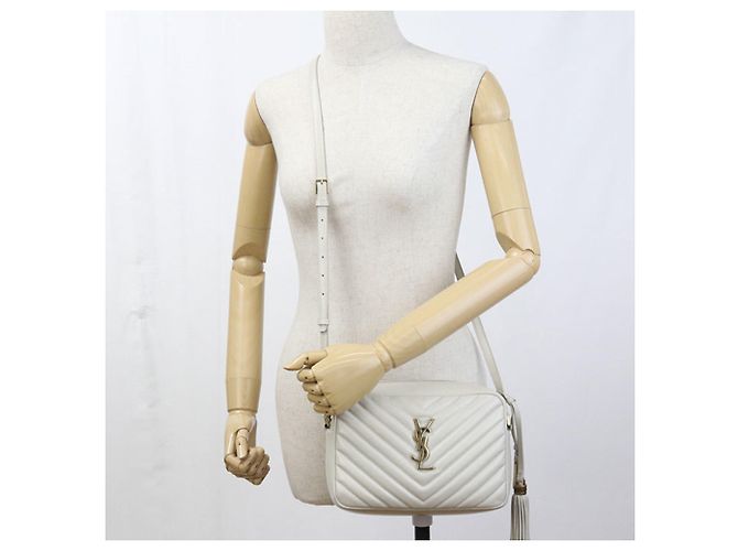 Borsa a tracolla Saint Laurent Bianco - vista 11