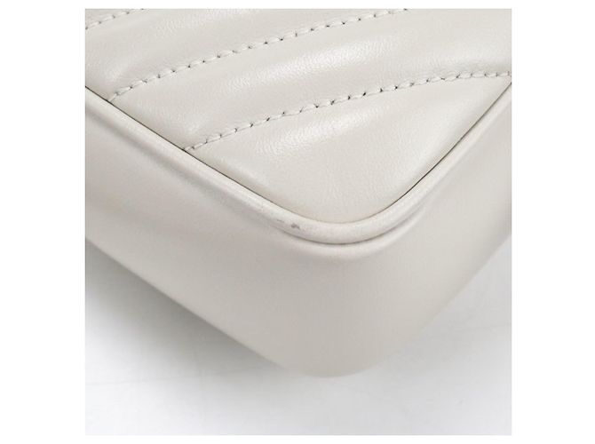Borsa a tracolla Saint Laurent Bianco - vista 8