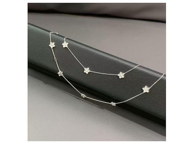 Collana Graff Wild Flower in diamante Argento - vista 3