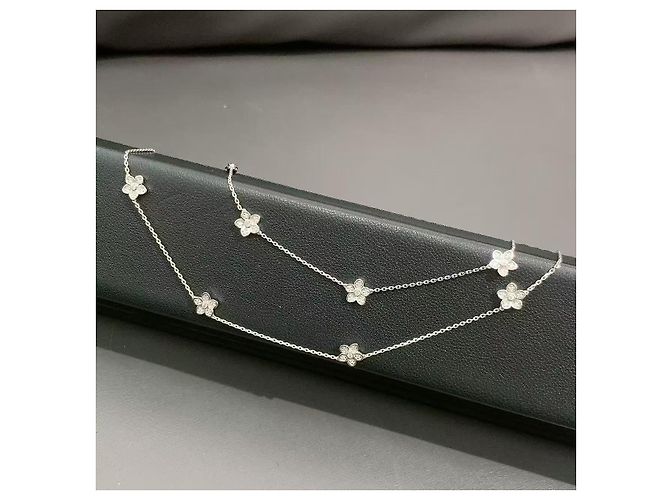 Collana Graff Wild Flower in diamante Argento - vista 7