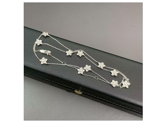 Collana Graff Wild Flower in diamante Argento - vista 8
