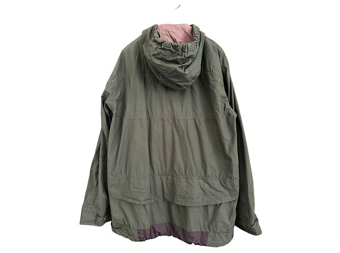 Parka Sacai in cotone nylon verde scuro - vista 2
