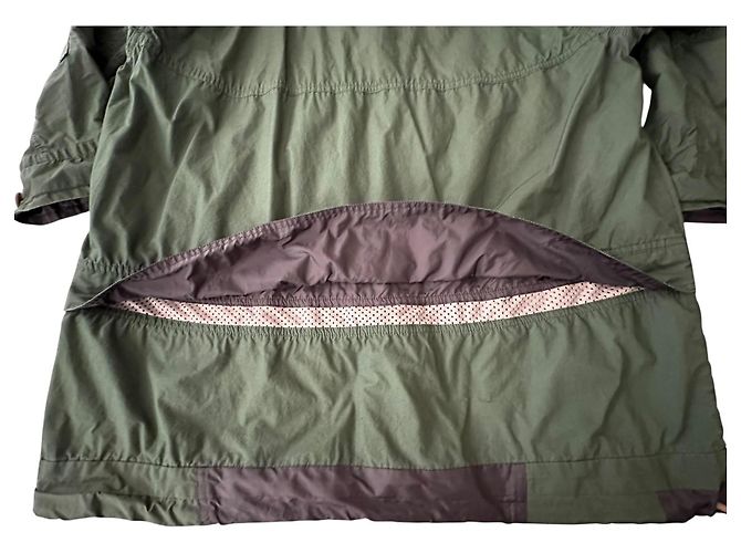 Parka Sacai in cotone nylon verde scuro - vista 9