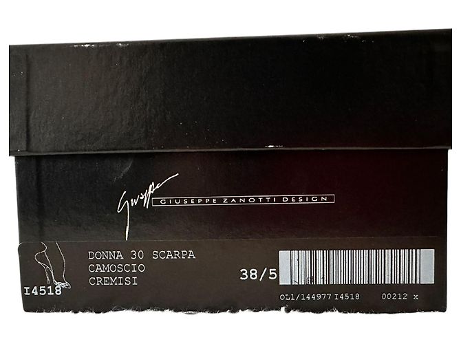 Giuseppe Zanotti ZAnotti red suede décolleté Rosso - vista 11