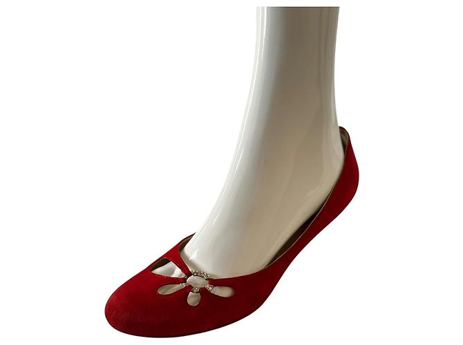 Giuseppe Zanotti ZAnotti red suede décolleté Rosso - vista 14