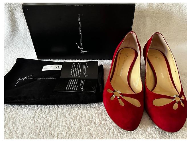 Giuseppe Zanotti ZAnotti red suede décolleté Rosso - vista 15