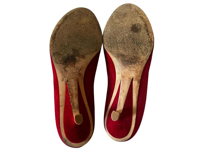 Giuseppe Zanotti ZAnotti red suede décolleté Rosso - vista 4