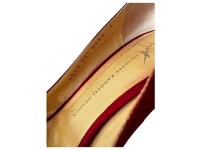 Giuseppe Zanotti ZAnotti red suede décolleté Rosso - vista 6