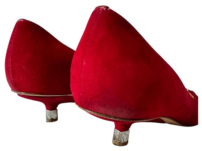 Giuseppe Zanotti ZAnotti red suede décolleté Rosso - vista 8