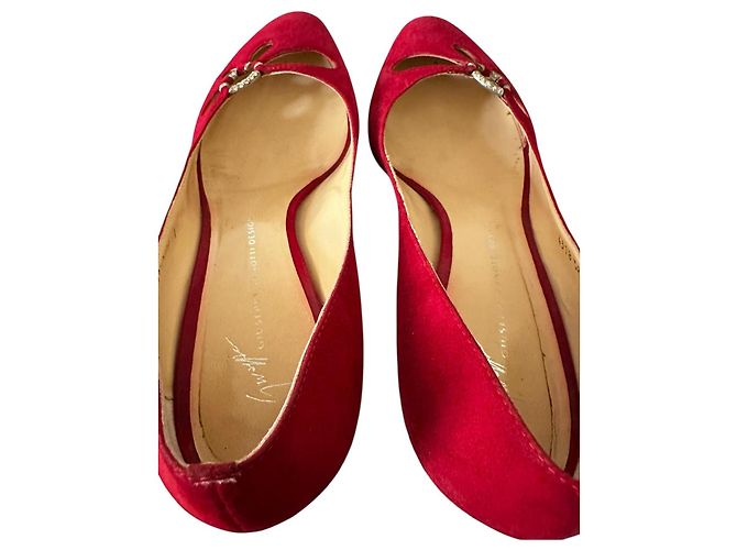 Giuseppe Zanotti ZAnotti red suede décolleté Rosso - vista 9