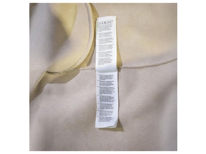 Beige Wollmischung Mantel Maje Paris, taillierte Oversized-Jacke mit Gürtel, Größe 38 EU Roh - Ansicht 7