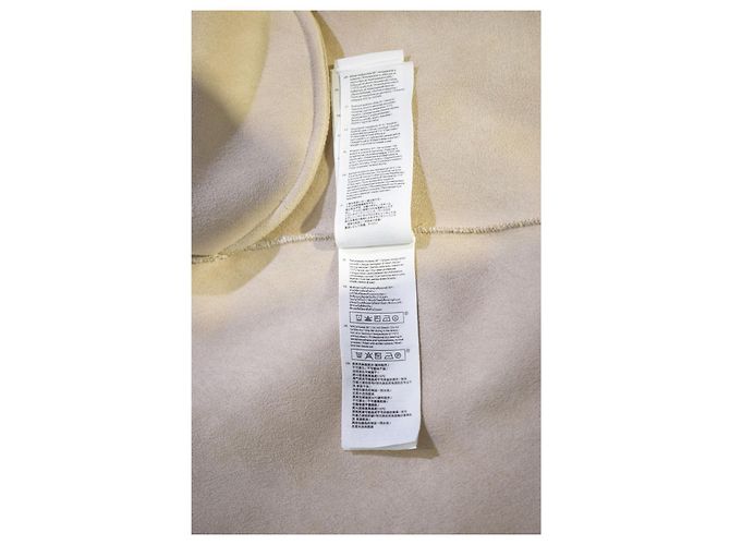 Beige Wollmischung Mantel Maje Paris, taillierte Oversized-Jacke mit Gürtel, Größe 38 EU Roh - Ansicht 8