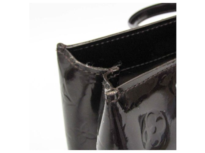 Borsa Louis Vuitton Monogram Vernis Wilshire PM Bordò - vista 11